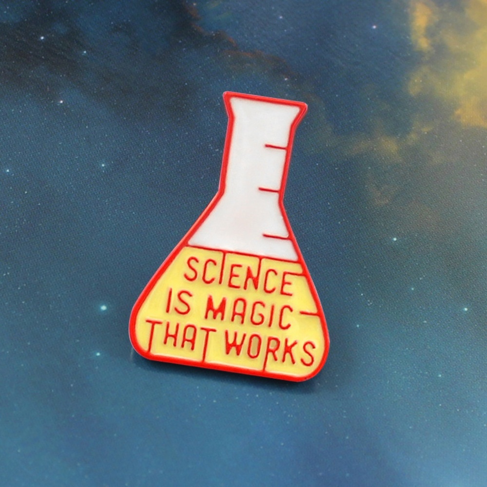 NEW Science is Magic that Works Enamel Pin Brooch - Picture 4 of 7